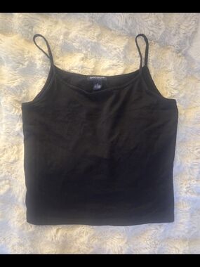 Ann Taylor Black Slim Spaghetti-Strap Camisole Womens Medium